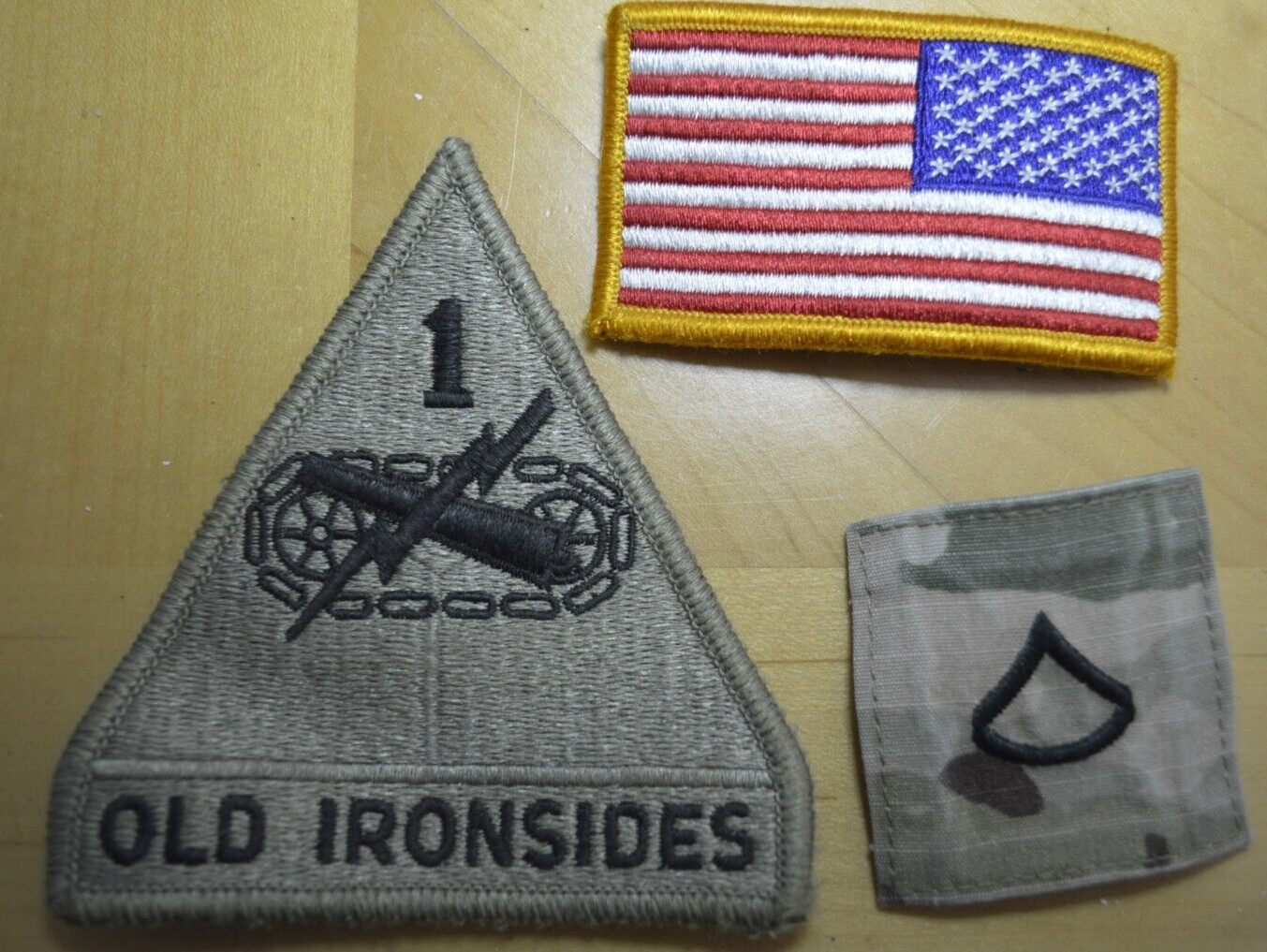 Lot of 3 US Military Hook & Loop Camo Patches