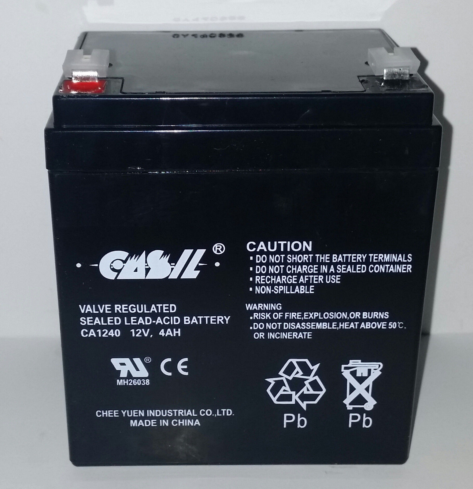 Casil CA1240 ADT Security Alarm 804302 Replacement SLA Battery from Batteries