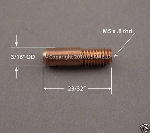 10 023 Silver Beauty Mig Contact Tips Parts 90070-71