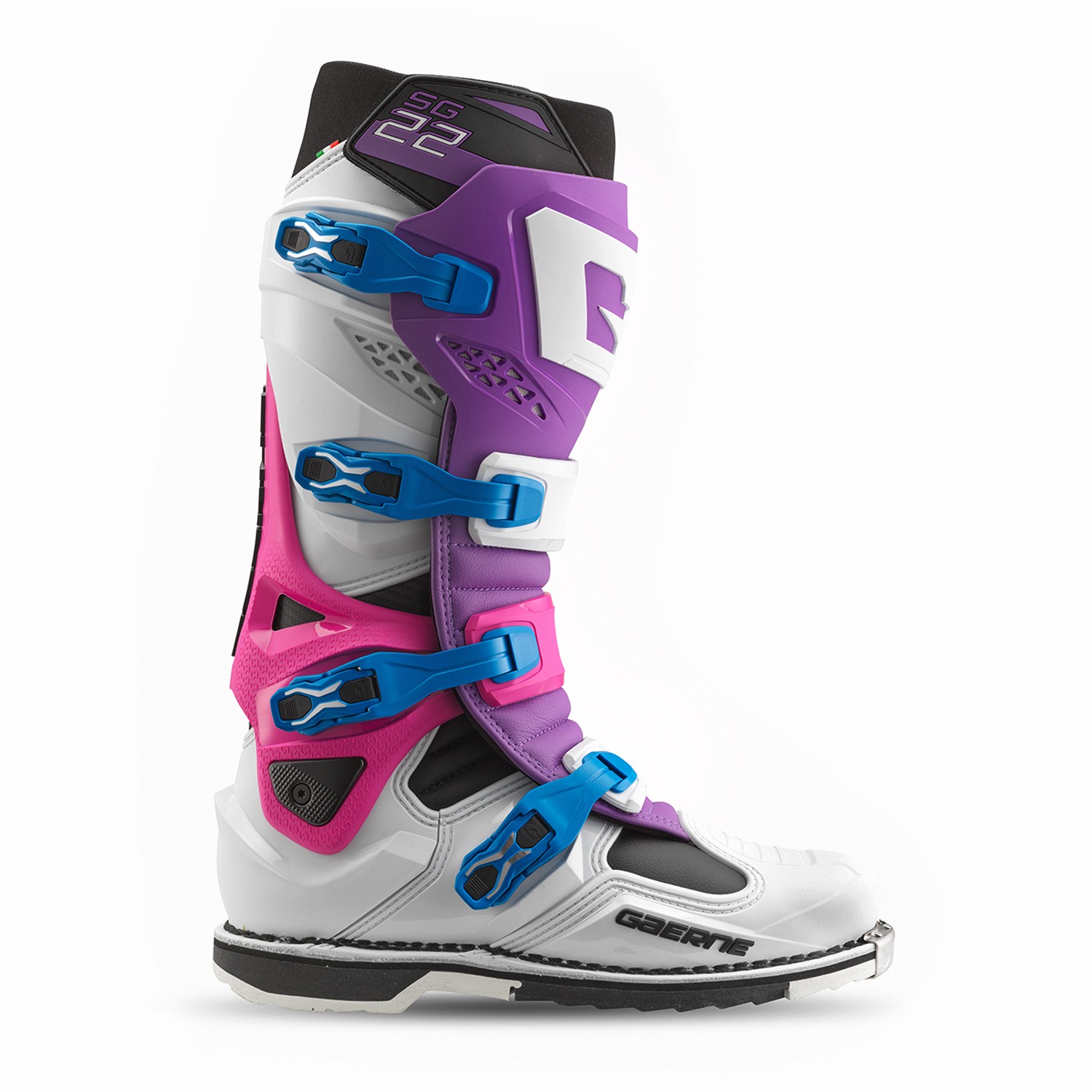 GAERNE Sg 22 Boots Le Purple/White/Rhodamine 08 With Dual Fits Air Vents And