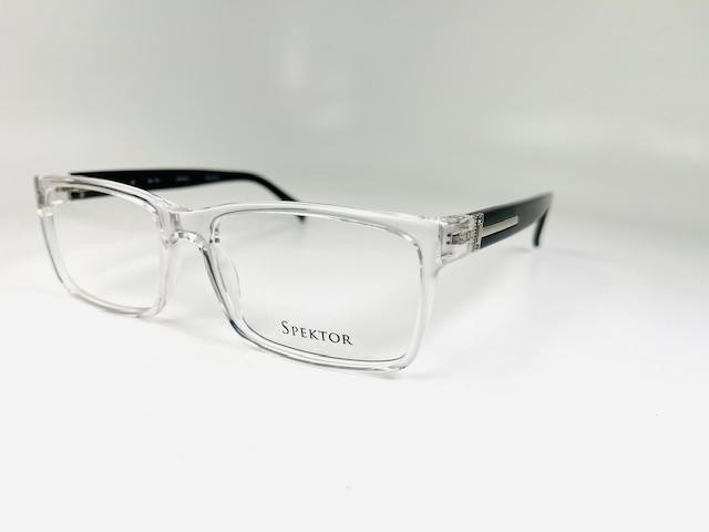 New SPEKTOR Eyewear SK-725 Crystal & Black Eyeglasses 58/18/150