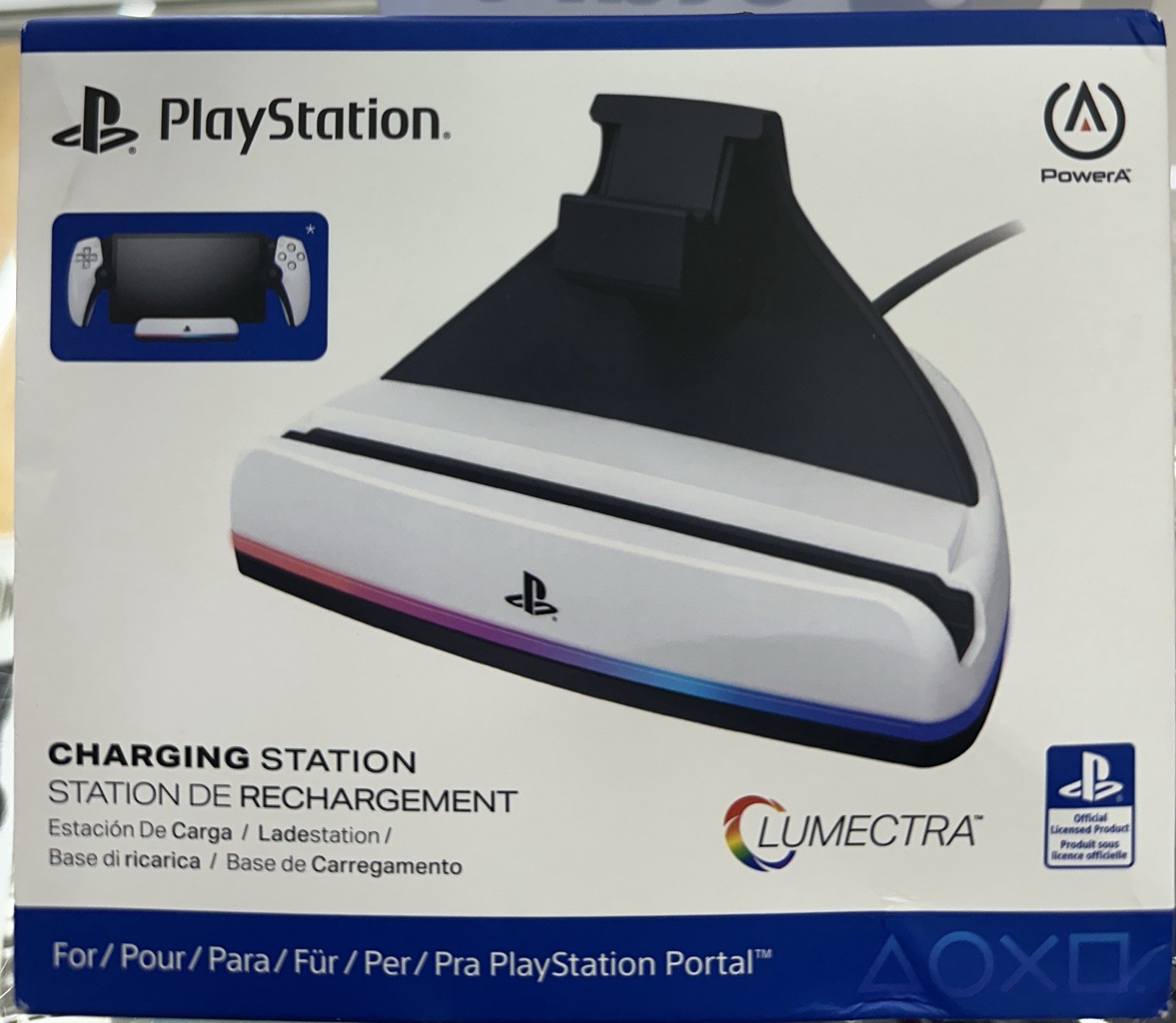 PowerA Charging Station for PlayStation Portal Remote Player with Lumectra