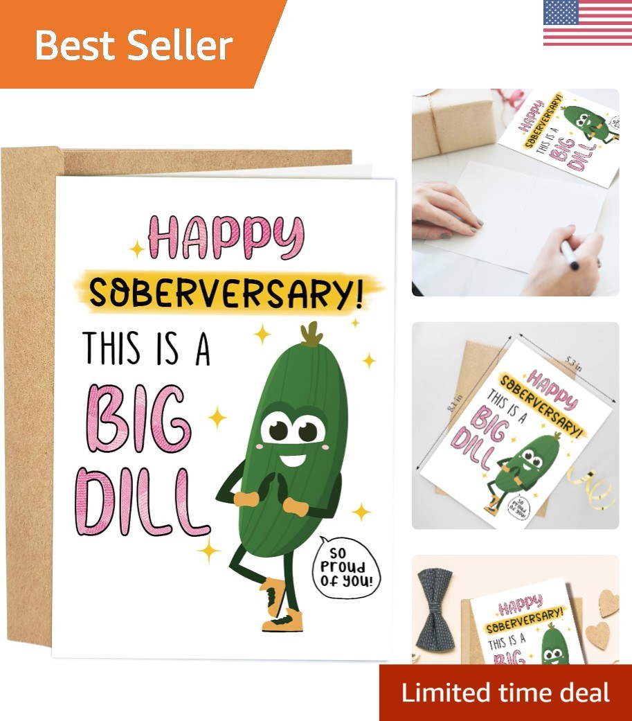 Humorous Sobriety Anniversary Card for 1  Recovery - So Proud of You!