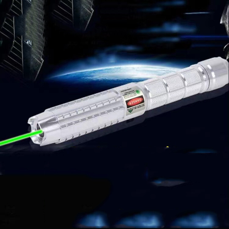 Green Laser Pointer Adjustable Focus 520nm Visible Laser Sight Flashlight