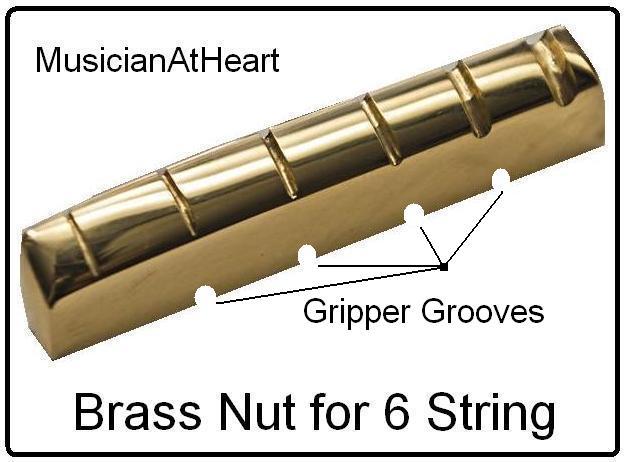 AxeMasters NO GLUE Brass Nut made for GIBSON Guitar Les Paul SG 335 and more