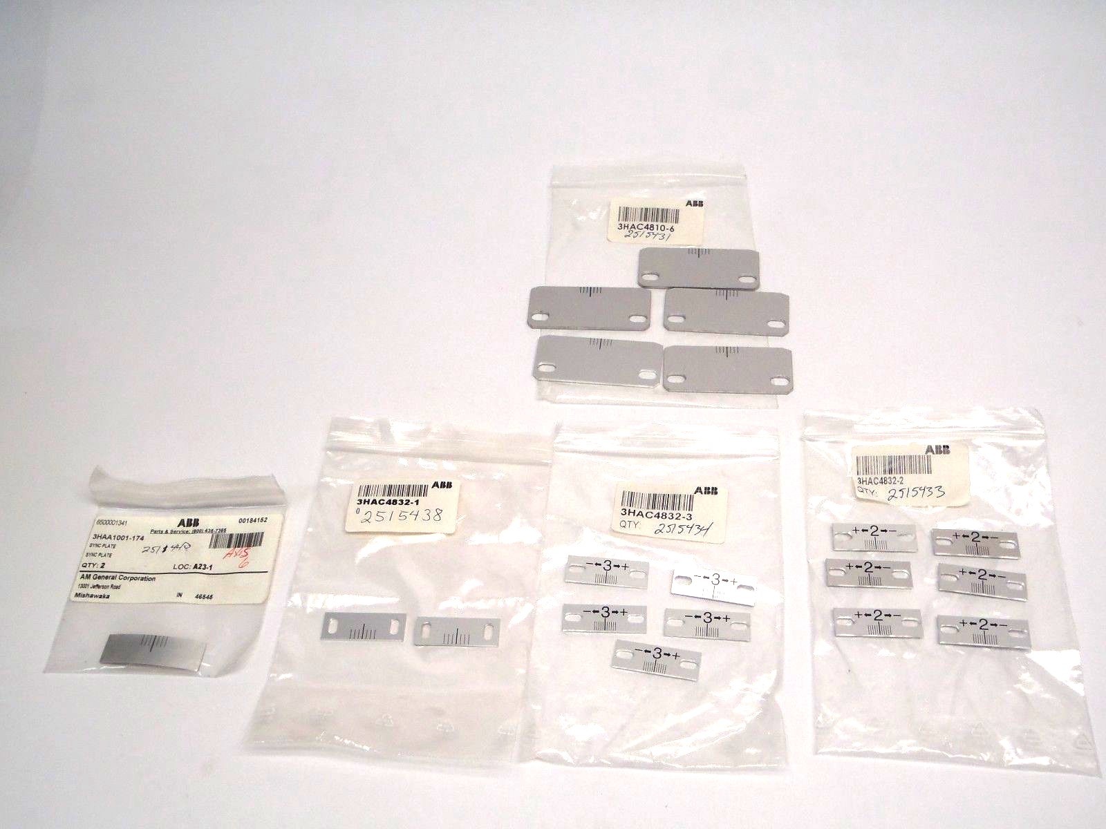 ABB 3HAA1001-174,3HAC4810-6,3HAC4832-2,3HAC4832-3,3HAC4832-1 Sync Plates