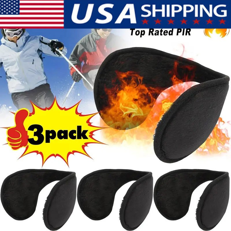 Ear Muffs Winter Ear warmers Fleece Earwarmer Mens Womens Behind the Head Band