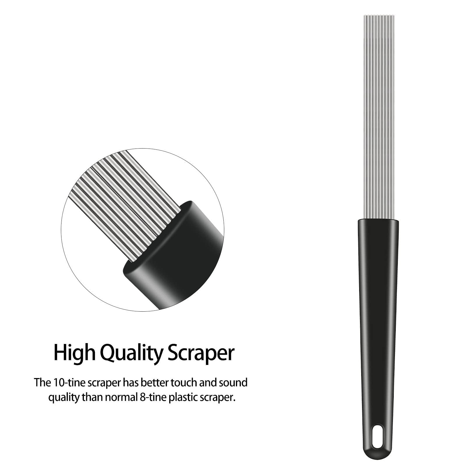 2 Pack Guiro Scraper Latin Percussion Comb Style 12 Inch Professional Replace