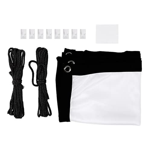 Portable Projector Screen,40 Inch 16:9 Thicken White Polyester Foldable Non-C...