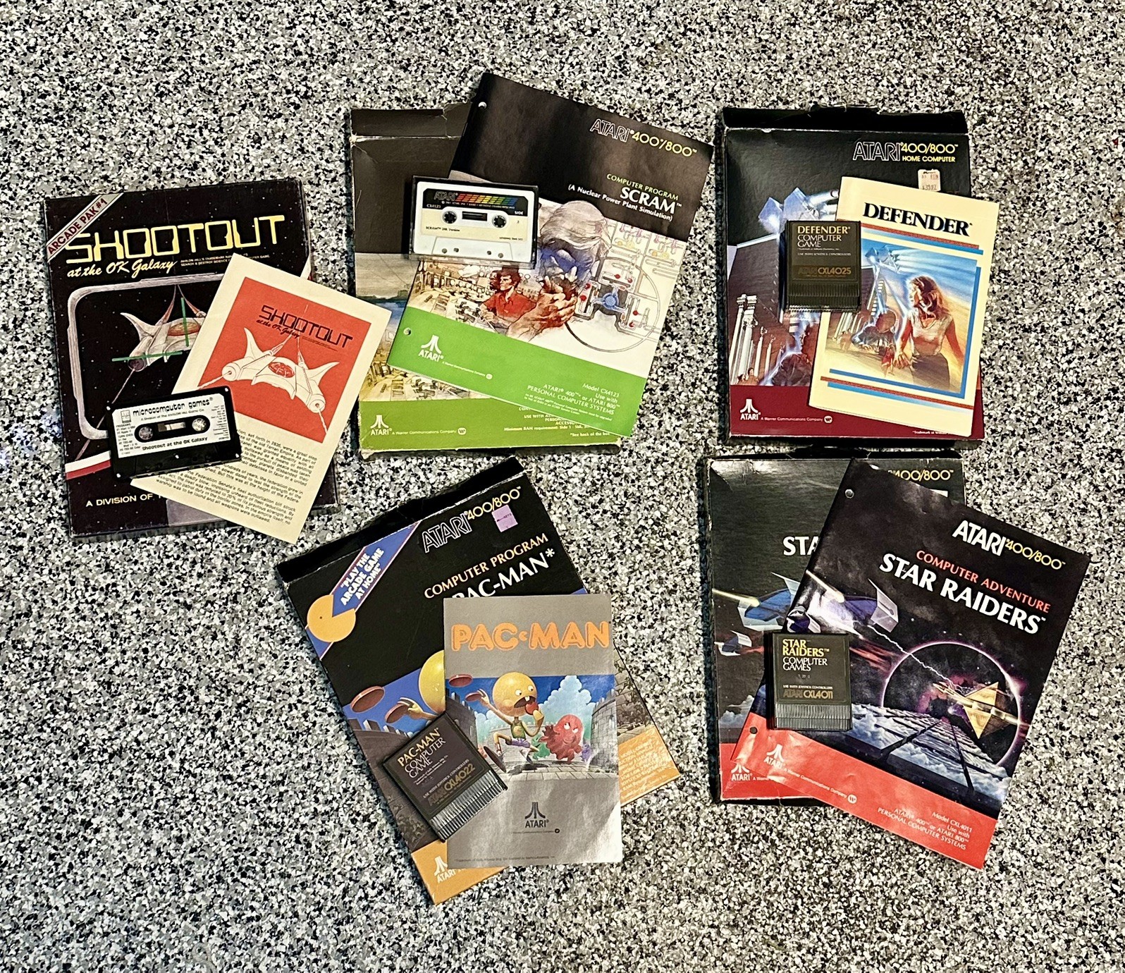 Vintage Atari 800 Computer System, Atari 1025, Atari 410, Atari Games LOT - READ