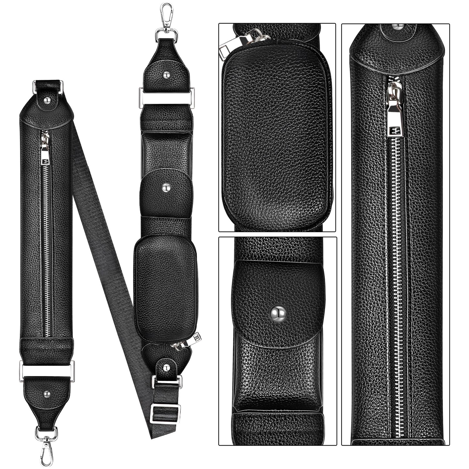 SHANSHUI Shoulder Strap Replacement, Adjustable Leather Crossbody Strap with ...
