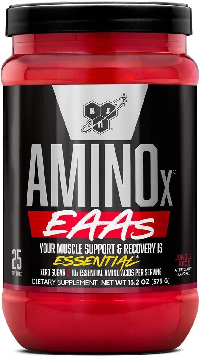 BSN Amino X EAAs BCAA - Muscle Support - Recovery - JUNGLE JUICE - CLUMPY