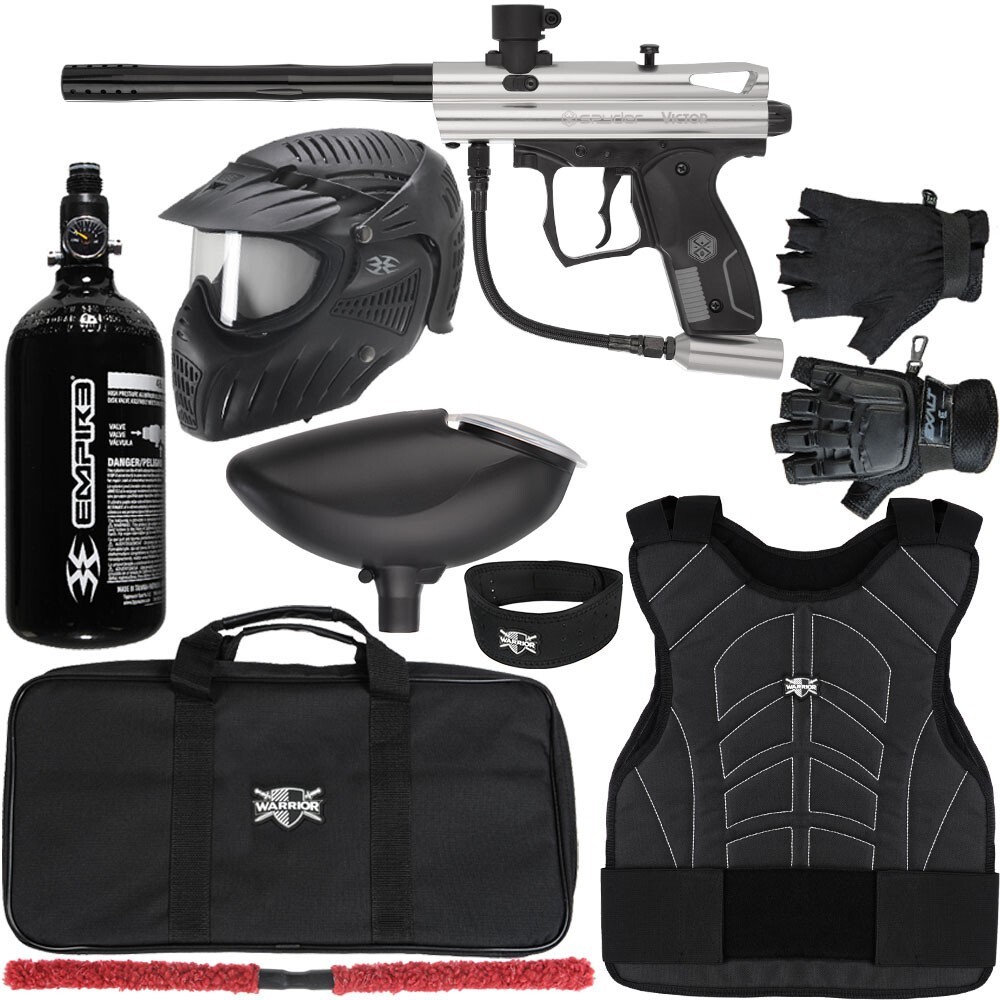 Kingman Spyder Victor Level 2 Protector Paintball Gun Kit - L/XL - Gold