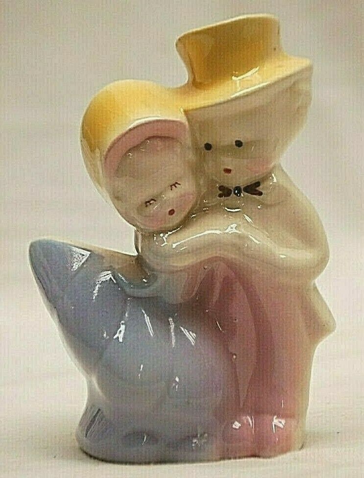 Courting Couple Art Pottery Succulent Planter Ceramic Cactus Vase Vintage MCM