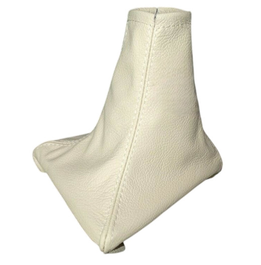 Shift Boot Gaiter For Jaguar X-Type 2001-2009 Cream Genuine Leather, Replacement