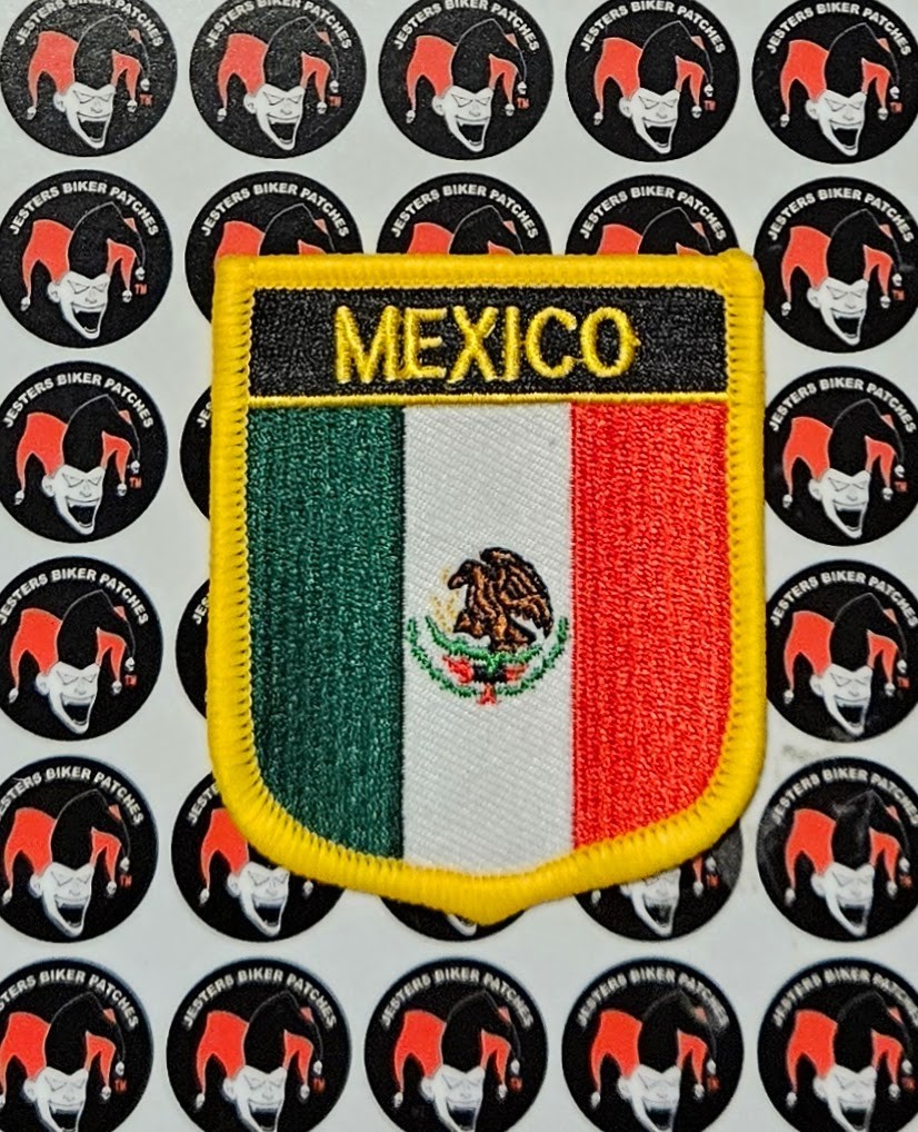Mexican Flag Embroidered Patch FL039