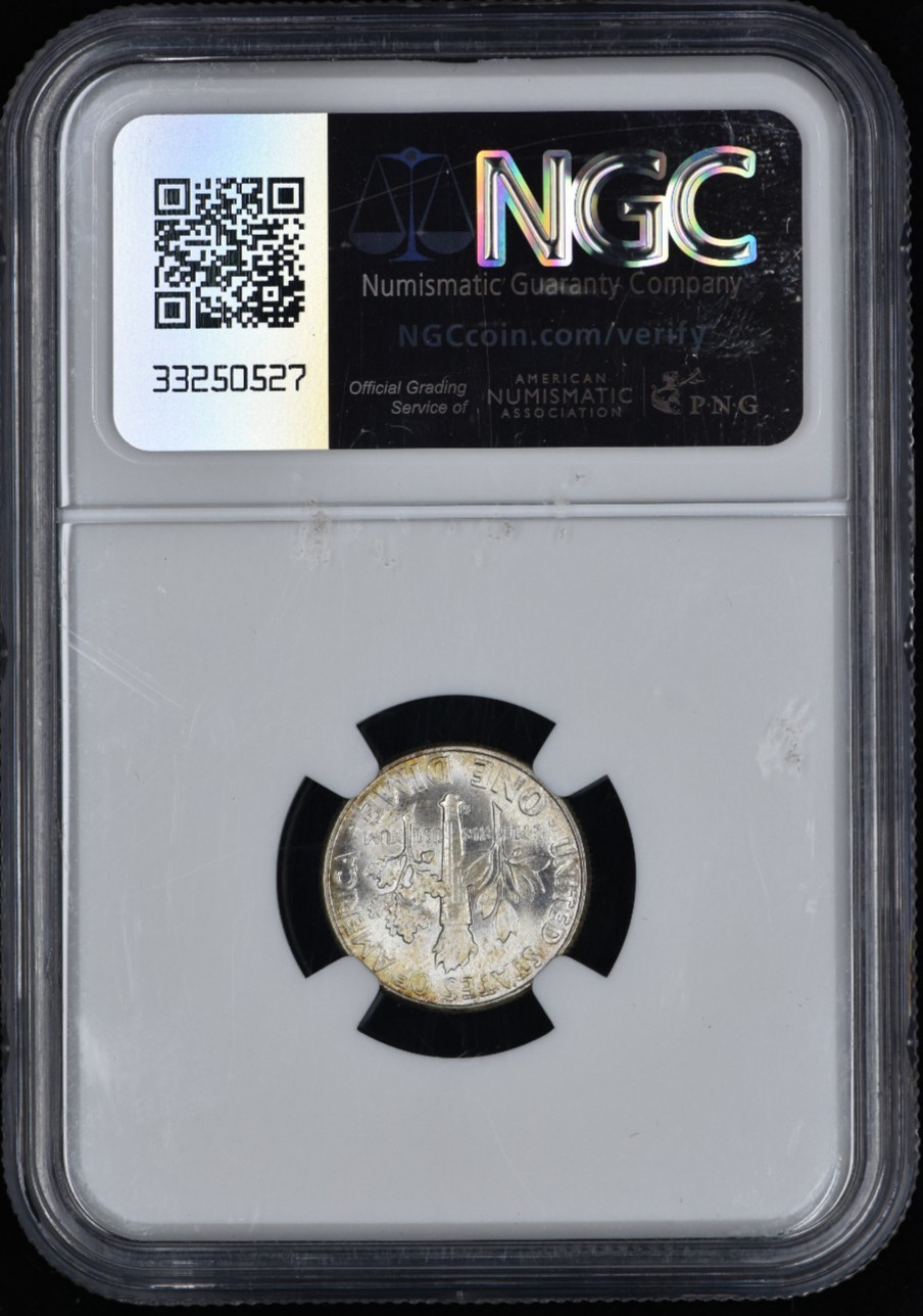 1953-S Roosevelt Dime NGC MS 68 FT (FB) TOP POP