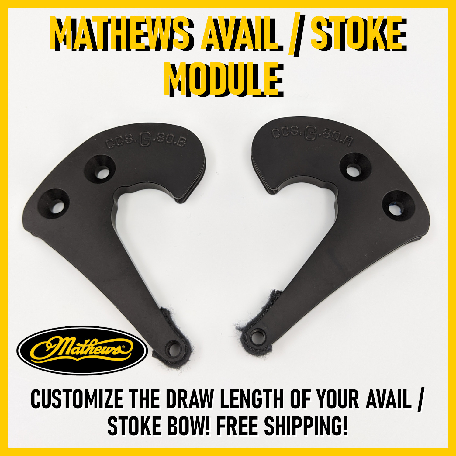 PAIR of Mathews Avail or Stoke or Prima Modules - Speed Mods (CCS) - 80% Let Off