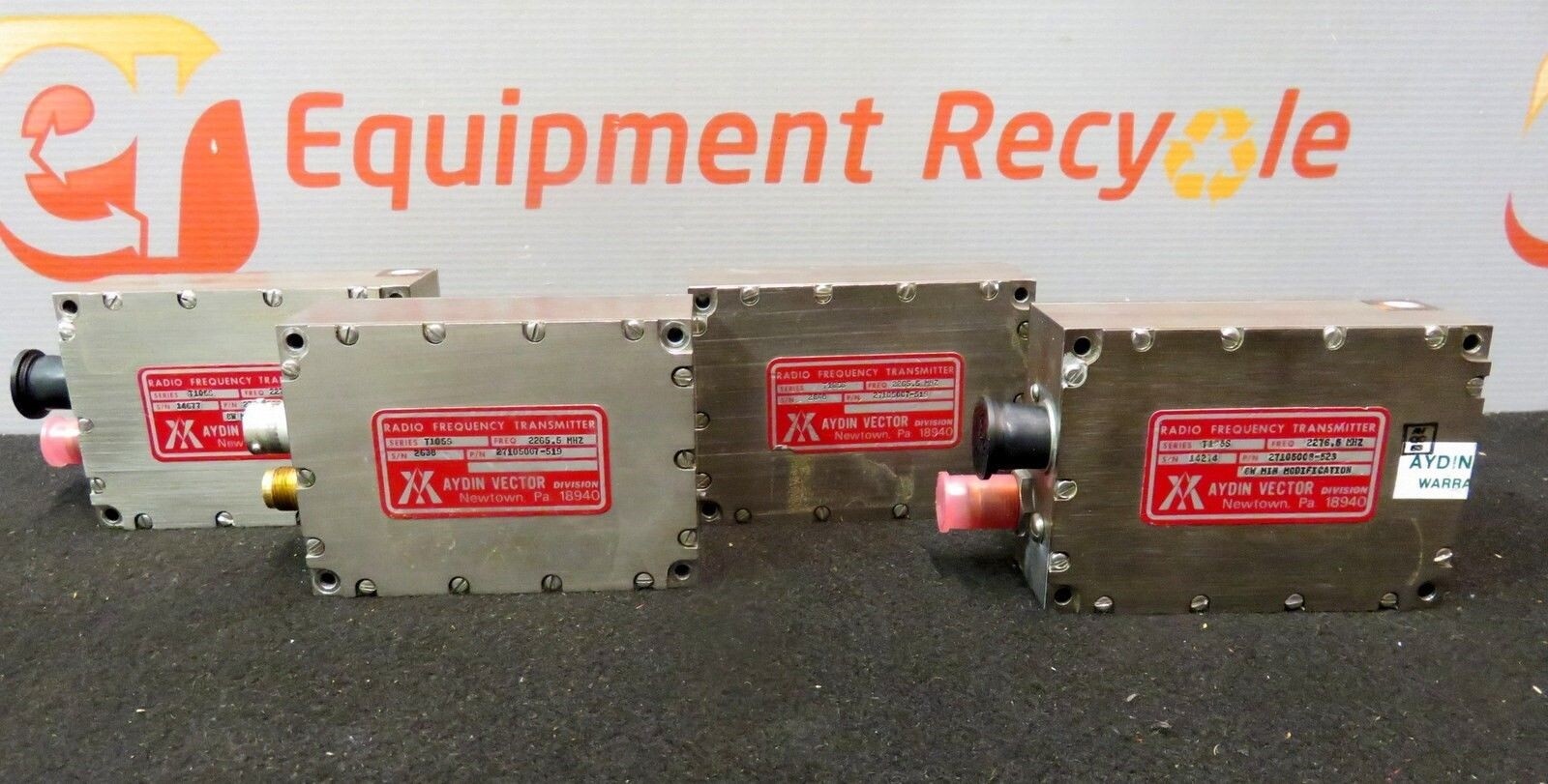 Aydin Vector Radio Frequency Transmitter T105S 2276.5 MHZ Lot of 4