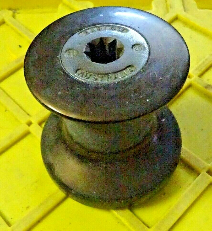 USED  BARLOW 20 SINGLE SPEED BRONZE WINCH WORKS GREAT