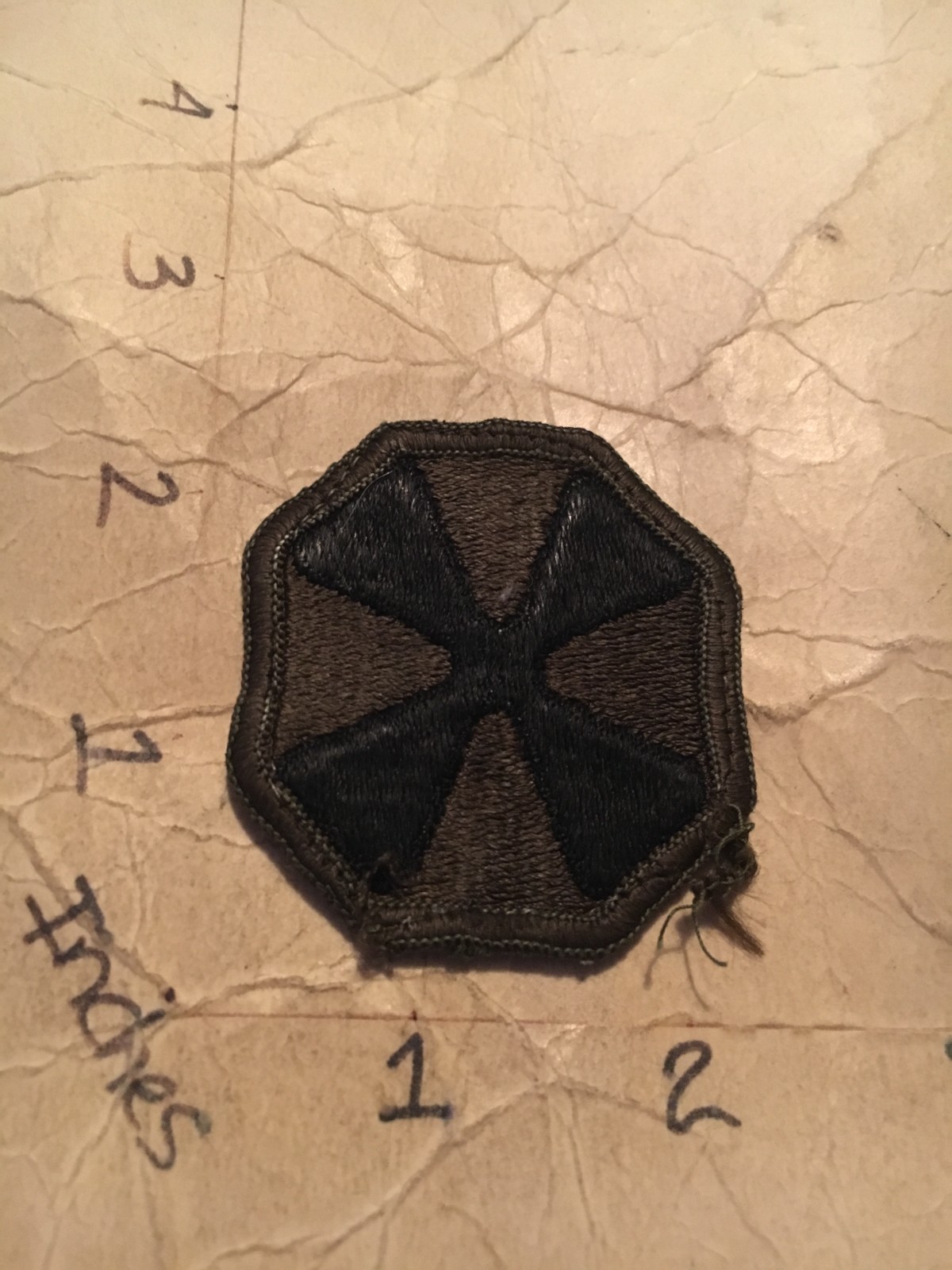 US 8th Army m/e subdued patch 10/9/25