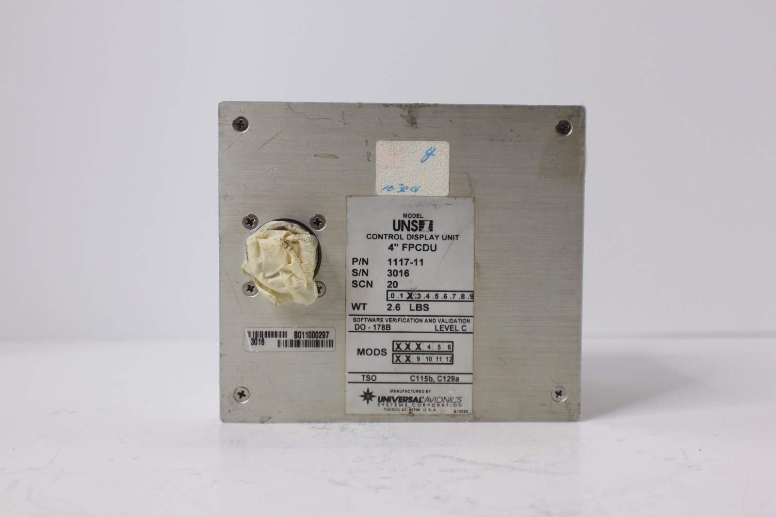 Universal Avionics UNS1 Control Display Unit 4" FPCDU 1117-11