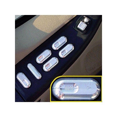 Fits 02-07 F250 F350 BILLET 4DR WINDOW SWITCH KIT POLISHED