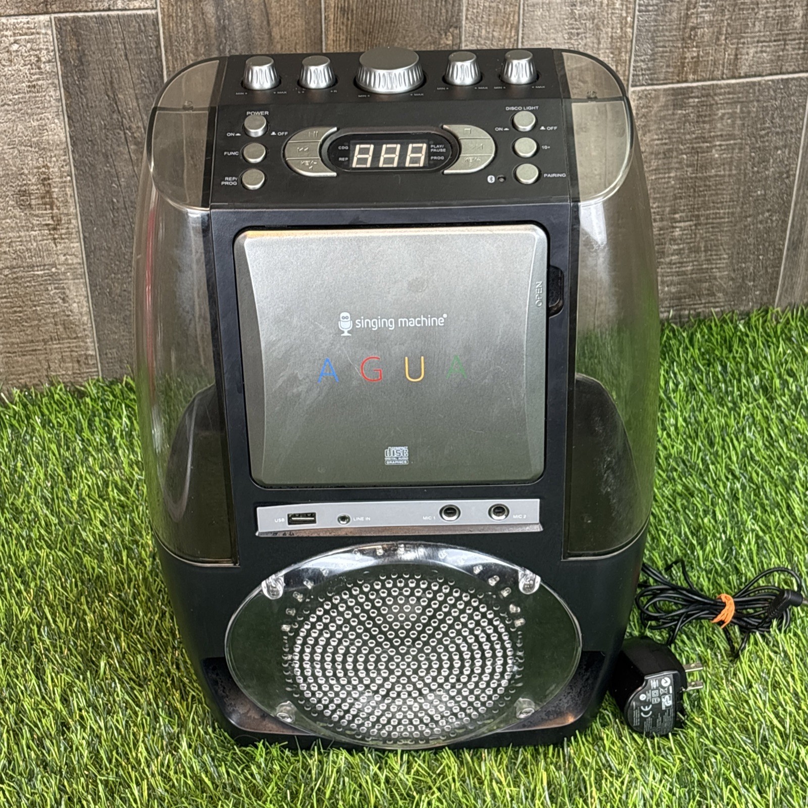 Singing Machine SML6058K AGUA Karaoke Player Bluetooth CD+G Tested
