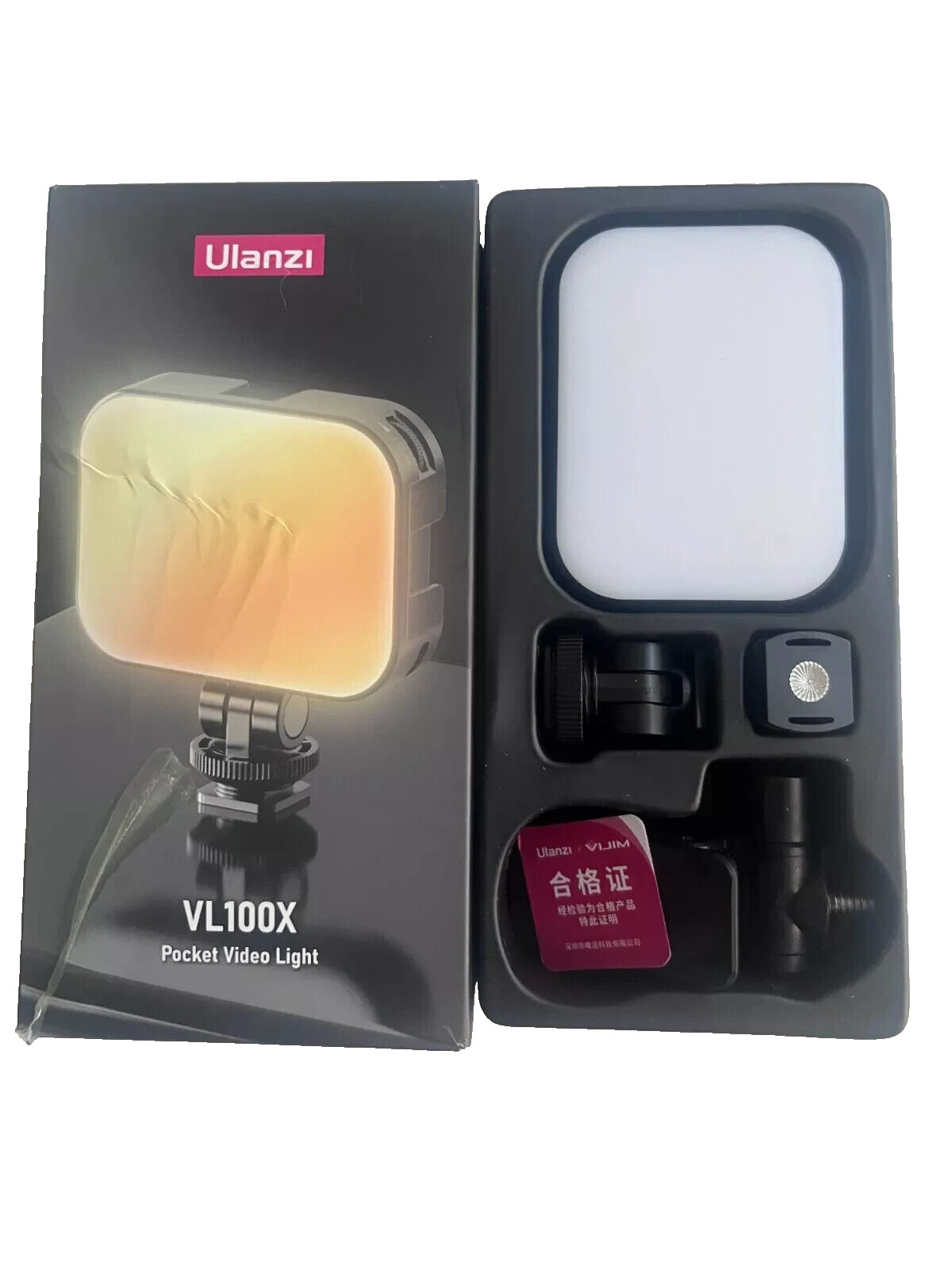 Ulanzi Model No. VL100X Selfie Light LED Video Camera Light Portable