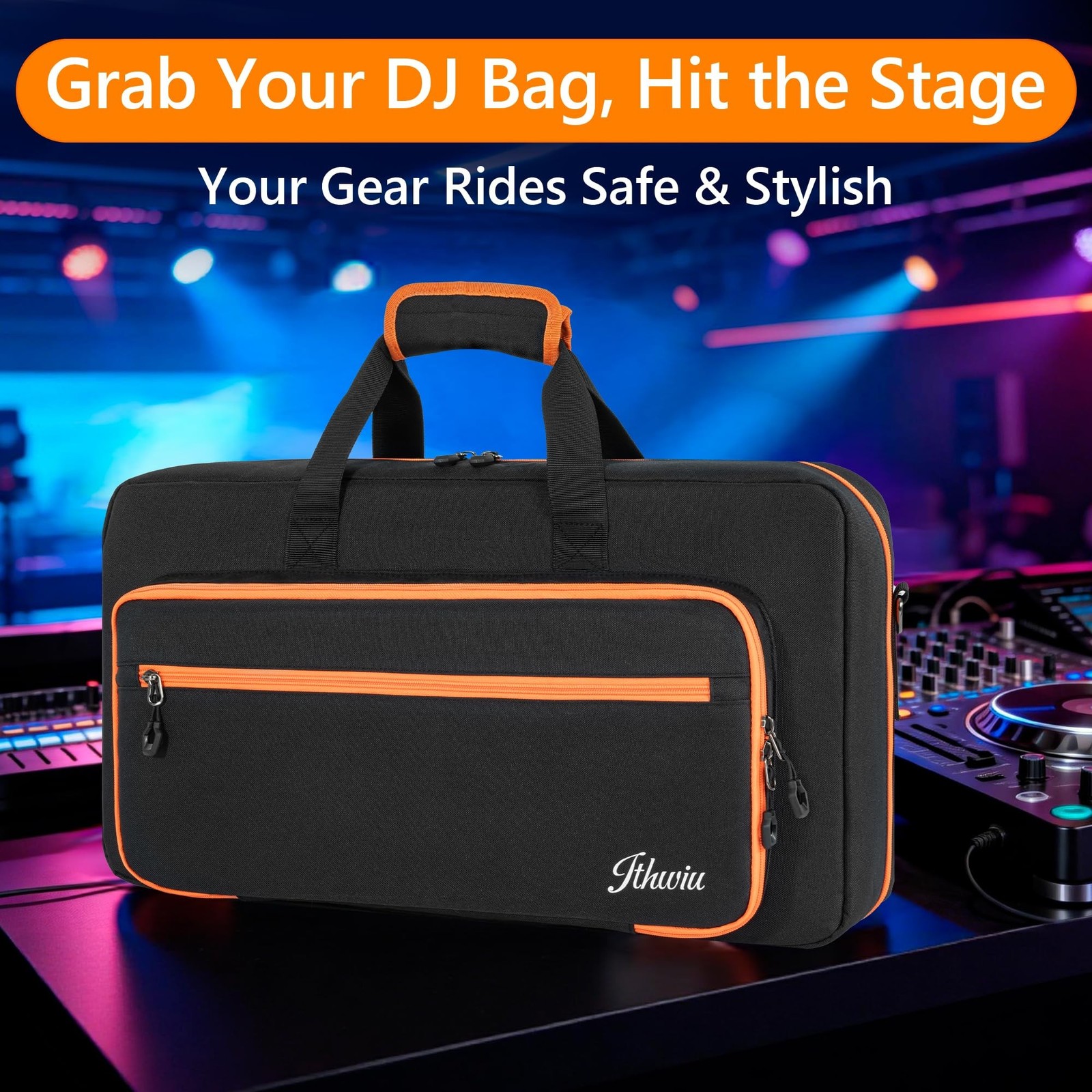 Padded DJ Controller Case Compatible with DDJ FLX4/DJ 400/DDJ REV1, DJ Carryi...