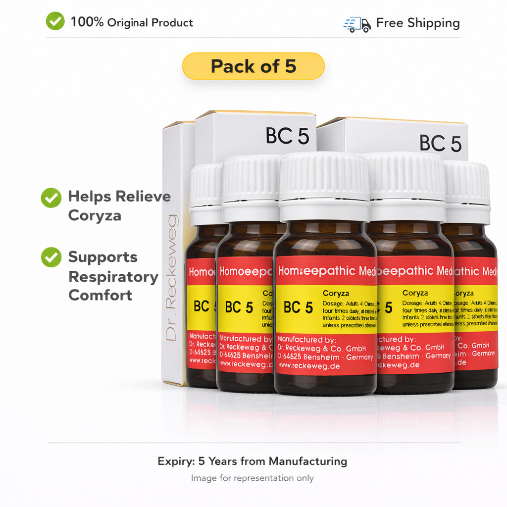 Dr Reckeweg BC 5 Tablets 20g Homeopathic General Wellness Support 5 Pack
