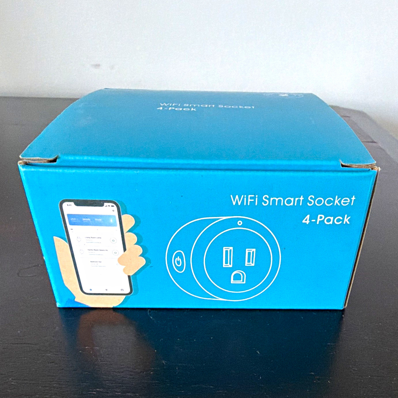 Wi-Fi Smart Plug Socket 4-Pack White, US Type A/B, 1 Outlet, Smart Plug