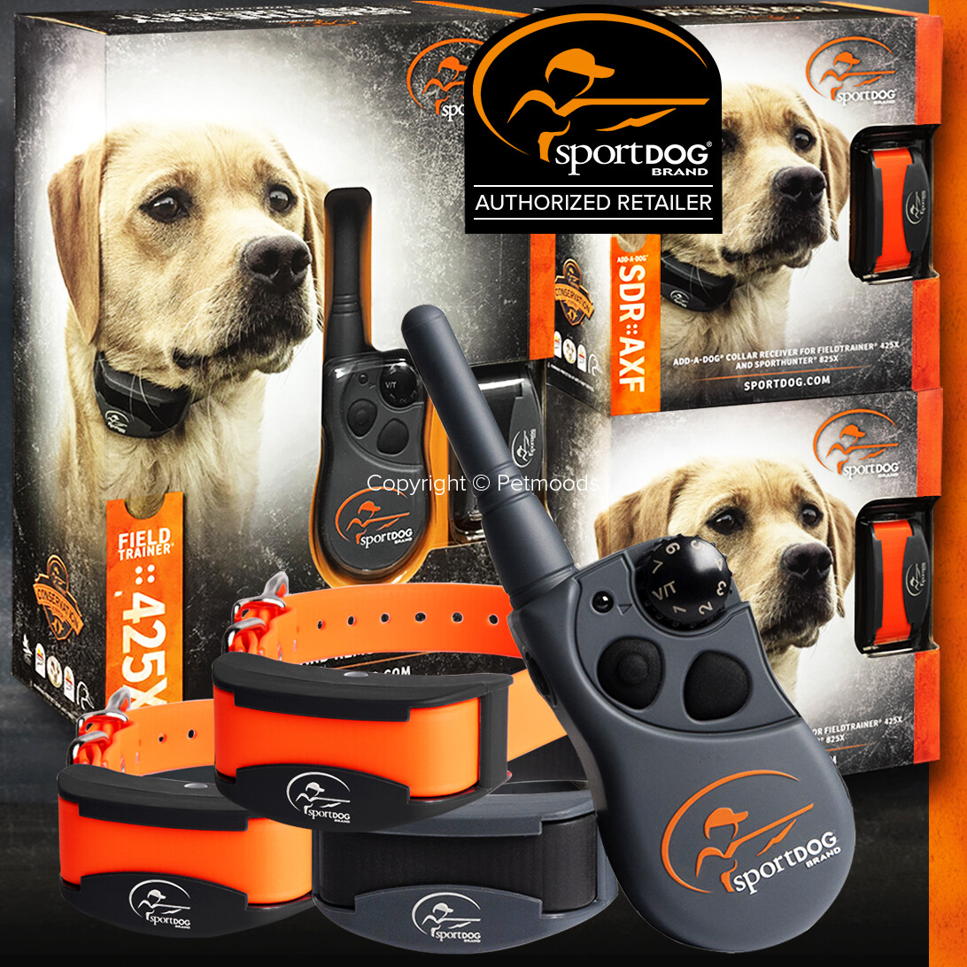 SportDOG 425X FieldTrainer 3-Dog Remote Trainer Collars 500 Yd Training SDR-AXF