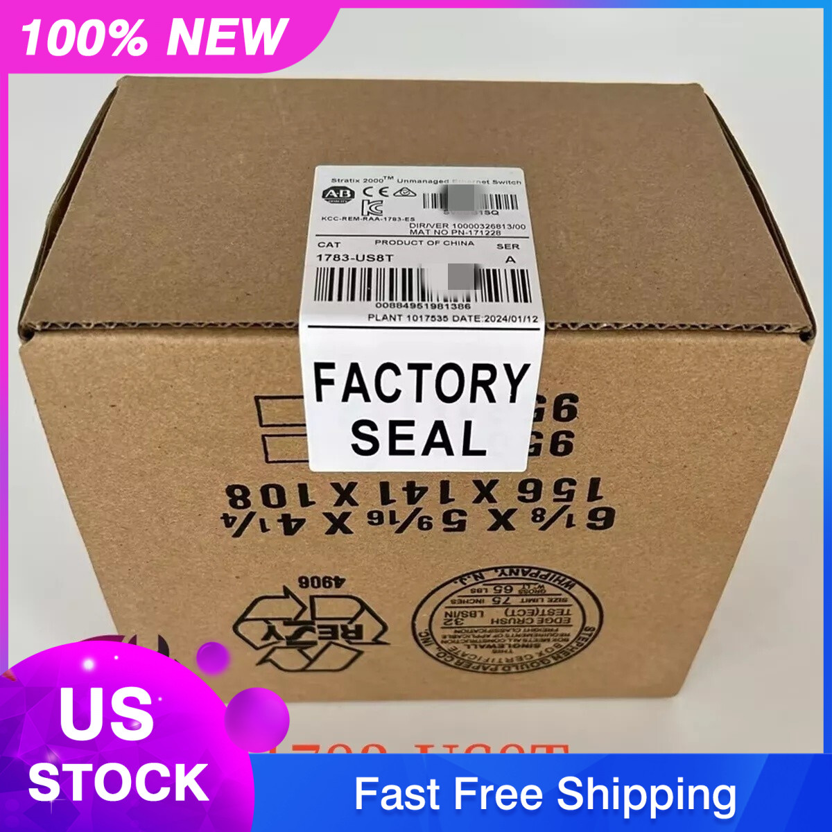 1783-US8T 1783US8T Allen-Bradley AB Stratix 2000 SER A Ethernet Switch Unman