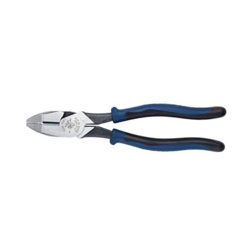 Klein Tools J213-9NE Side Cutter Linemans Made in USA, High Leverage, 9 Pliers