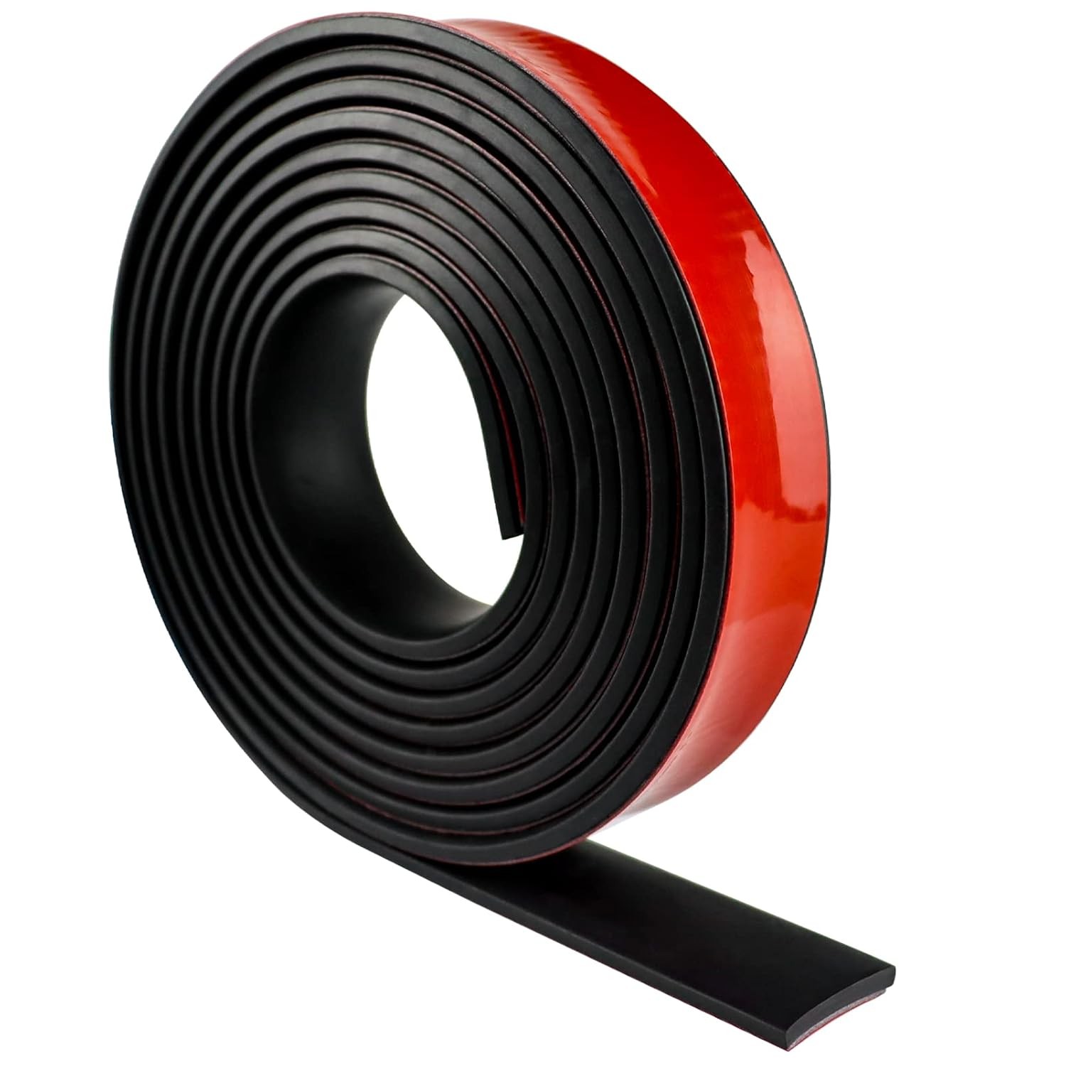 Neoprene Rubber Strips Self Adhesive 1” Wide x 1/8" Thick x 10' Long, Black