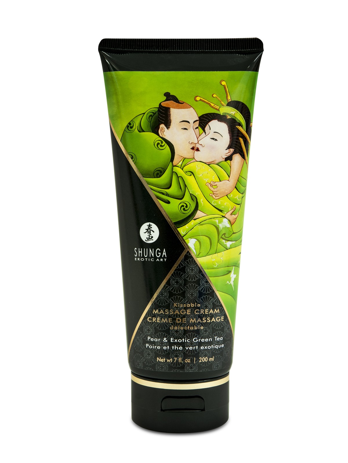 Shunga - Kissable Massage Cream - 7oz - Pear and Exotic Green Tea