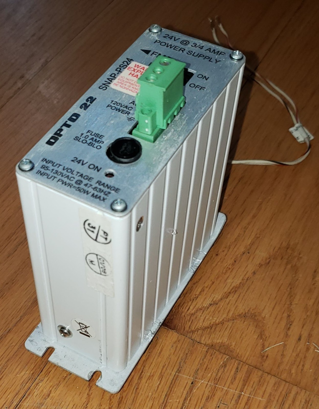 Opto 22 SNAP-PS24 SNAP Power Supply, 110 VAC to 24 VDC