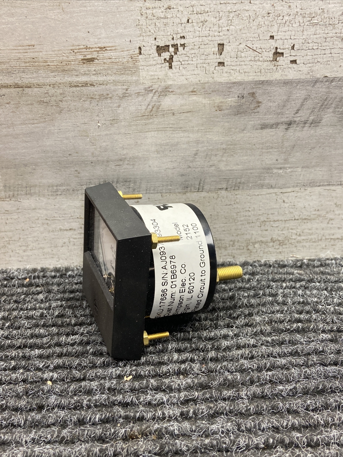 New Open Box SIMPSON 17686 Meter 0-15 ACV