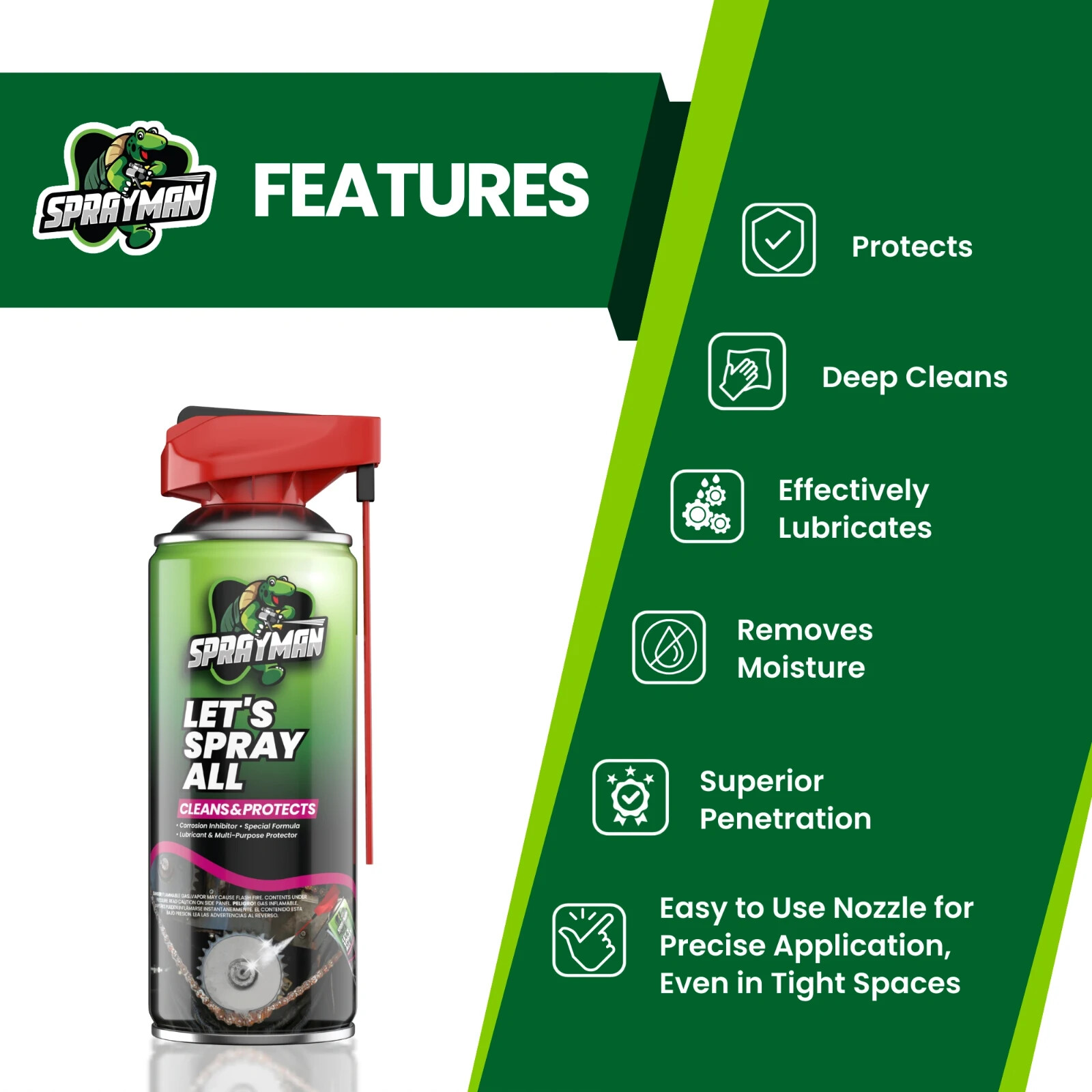 Sprayman Let's Spray All - Multipurpose Spray, 11 fl oz 12 Pack