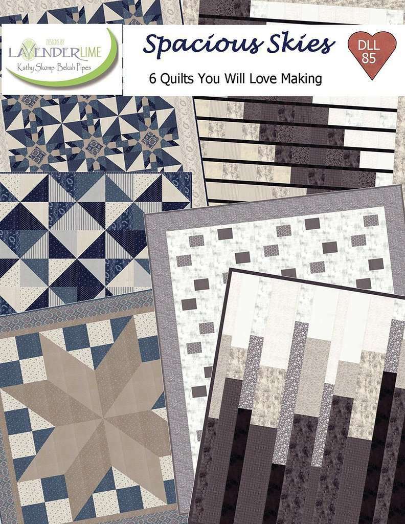 Lavender Lime SPACIOUS SKIES Pattern DLL 85 - Moda Portsmouth 6 Quilts