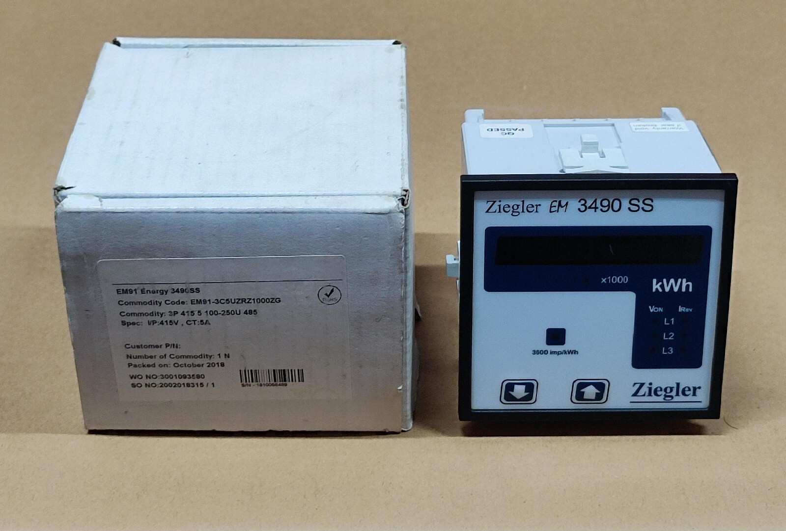 EM 3490 SS ZIEGLER ENERGY METER EM 3490 SS