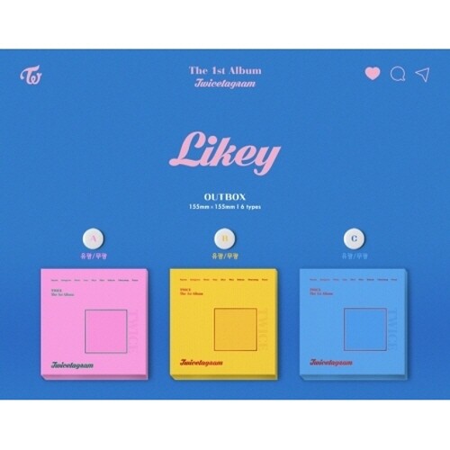 Twice-[Twicetagram]1st Album Random CD+108p Booklet+1p Sticker+1p PhotoCard+Gift