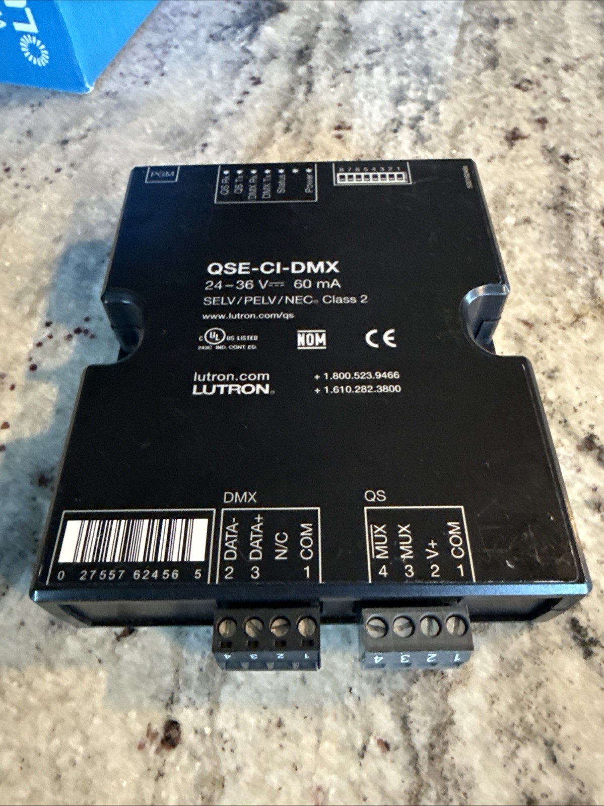 LUTRON QSE-CI-DMX Control Interface Homeworks QS Systems