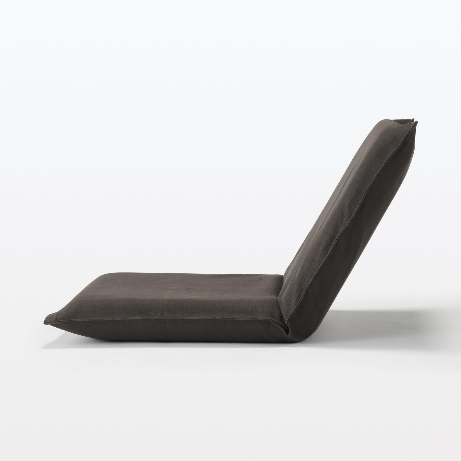 MUJI Floor Chair Large Brown Cotton Canvas 62.5x68x53cm Seating Japan Home