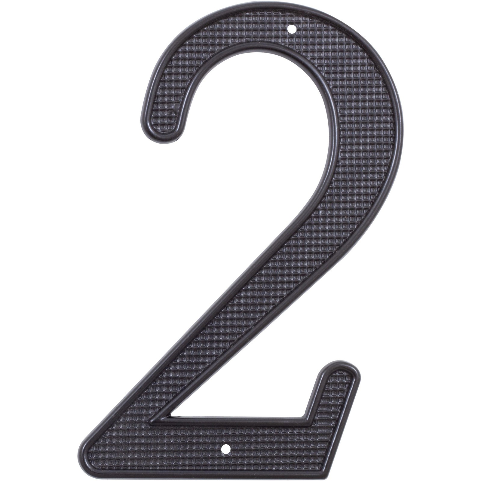 Traditional House Number, #2, 4 Inches, Matte Black by Stone Harbor Hardware