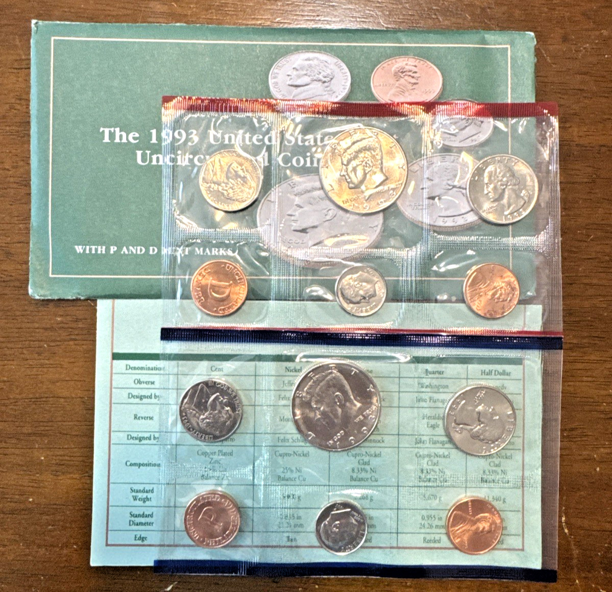 1993 Uncirculated Coin Set U.S Mint Original Government Packaging OGP