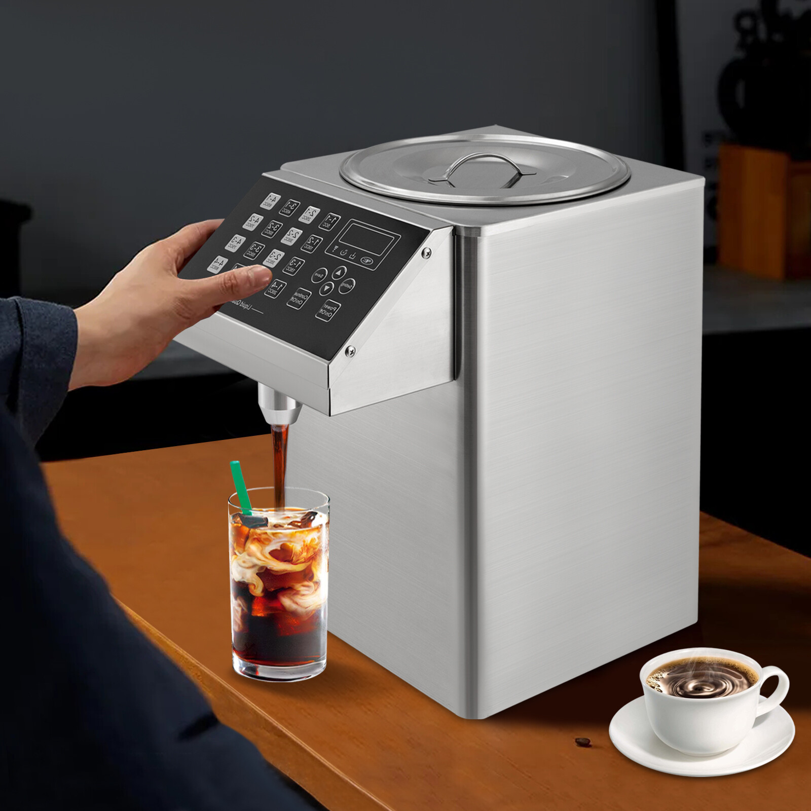 Automatic Quantitative Fructose Machine Groups Milk Fructose Tea Sugar Dispenser