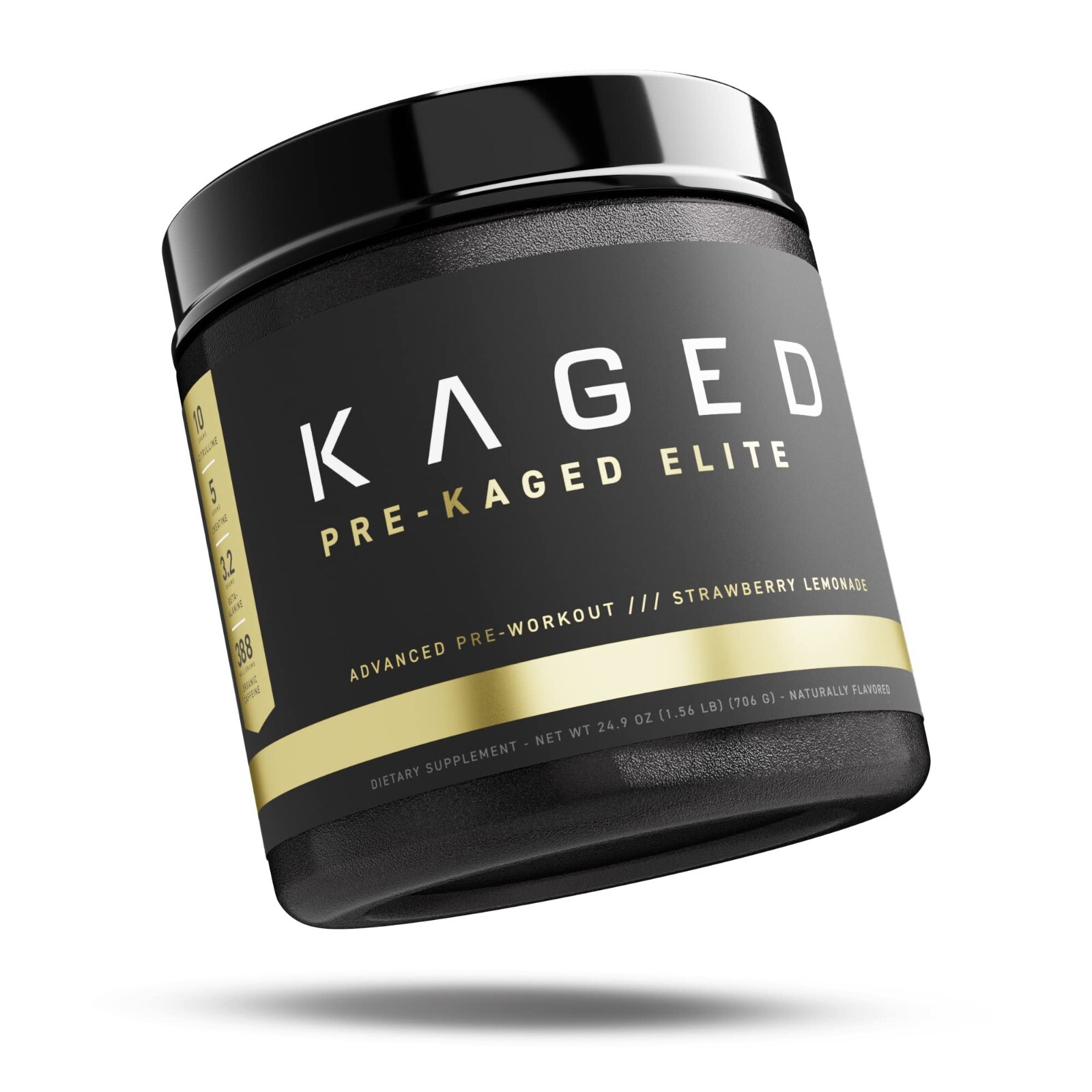 Kaged High Stimulant Pre Workout Powder Strawberry Lemonade Pre-Kaged Elite