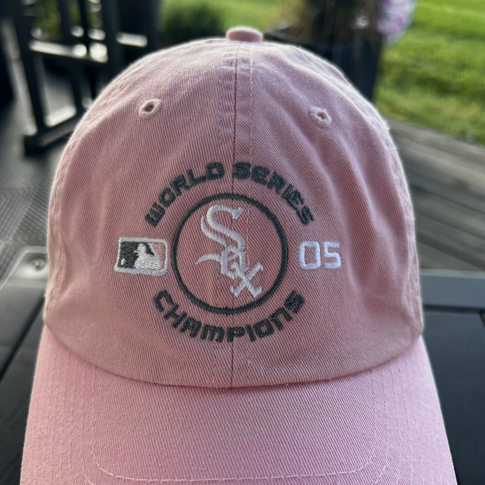 World Series SOX Pink New Era Womens Hat Cap White Accents Strap Buckle Cotton
